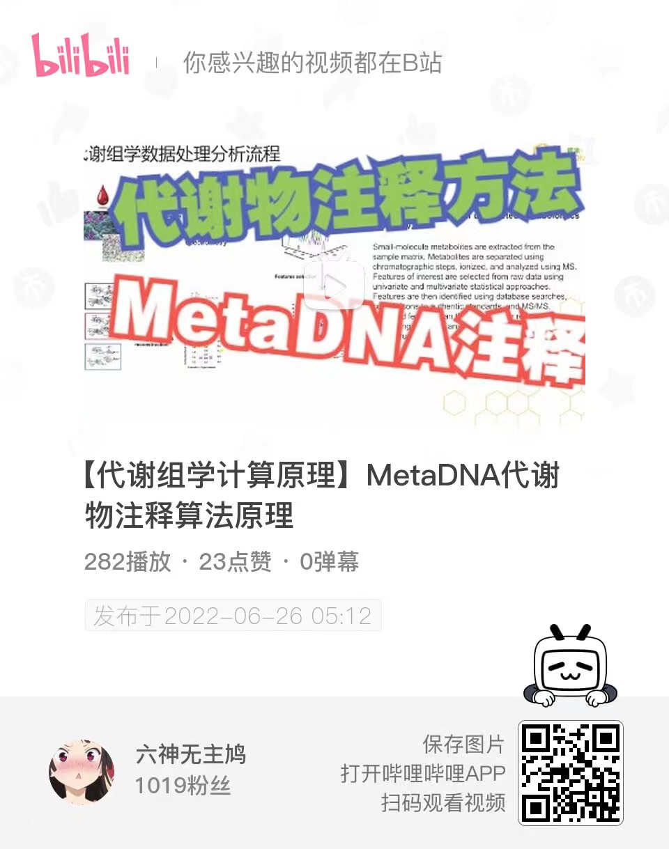 【代谢组学计算原理】MetaDNA代谢物注释算法原理